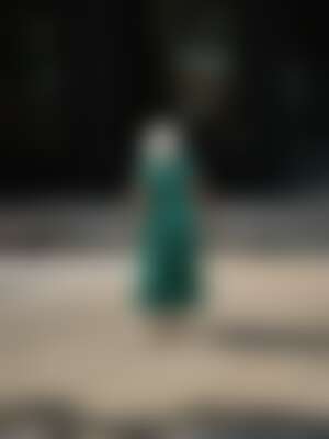 Vestido corto de graduacion en verde profundo